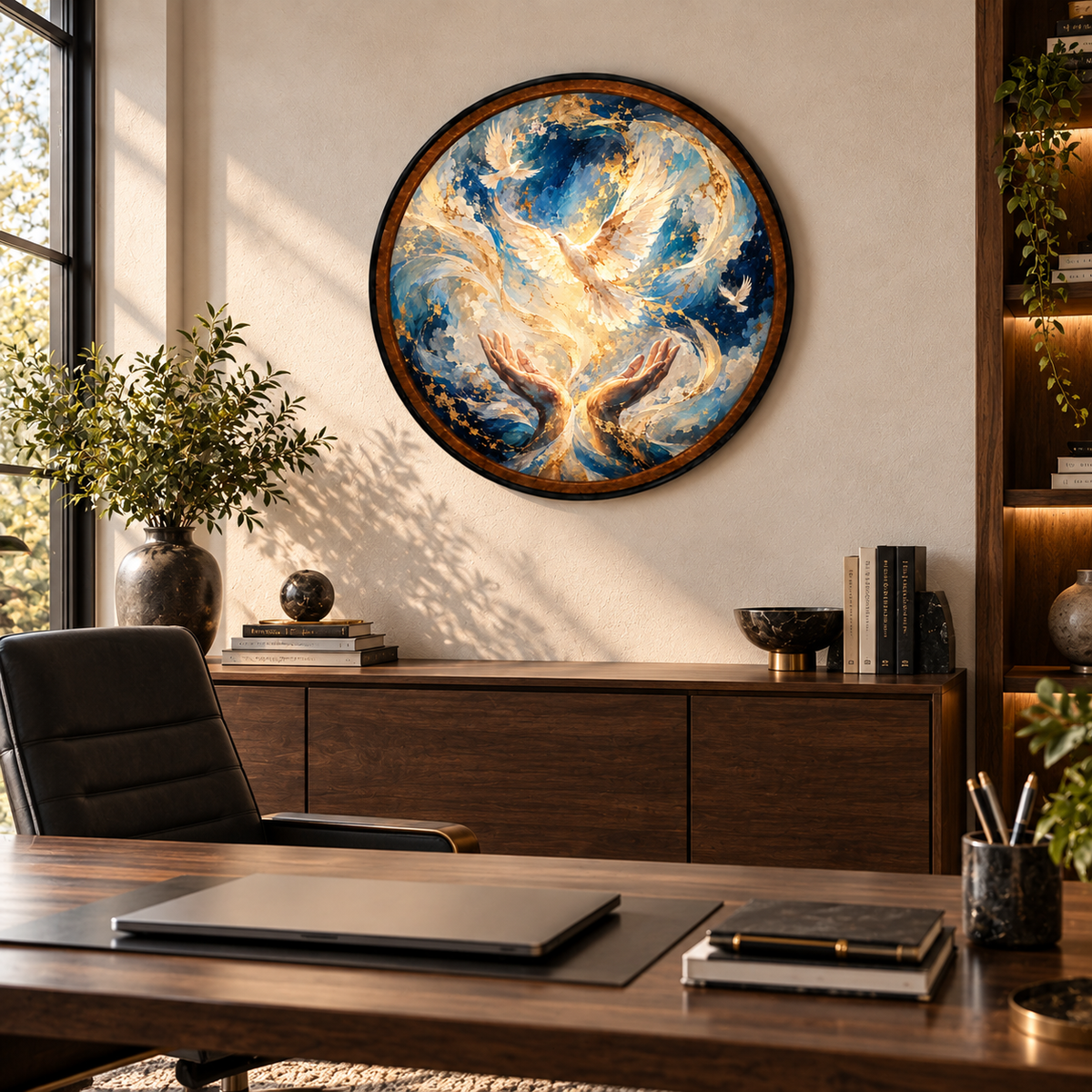 Wings of Hope – Handcrafted LED Wall Art