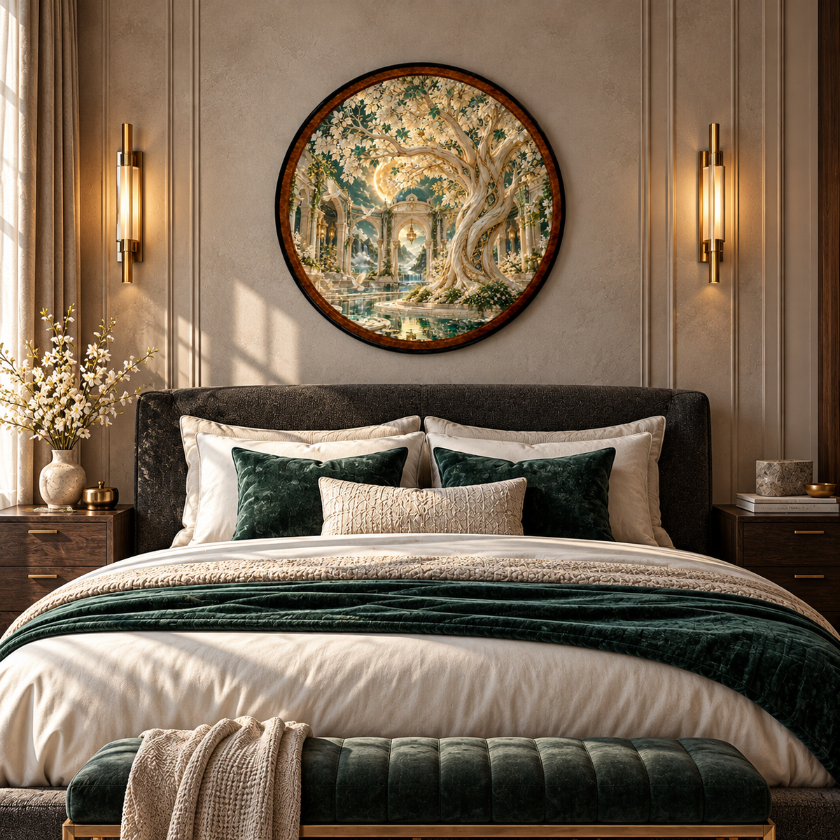 Eternal Blossom – Handcrafted LED Wall Art