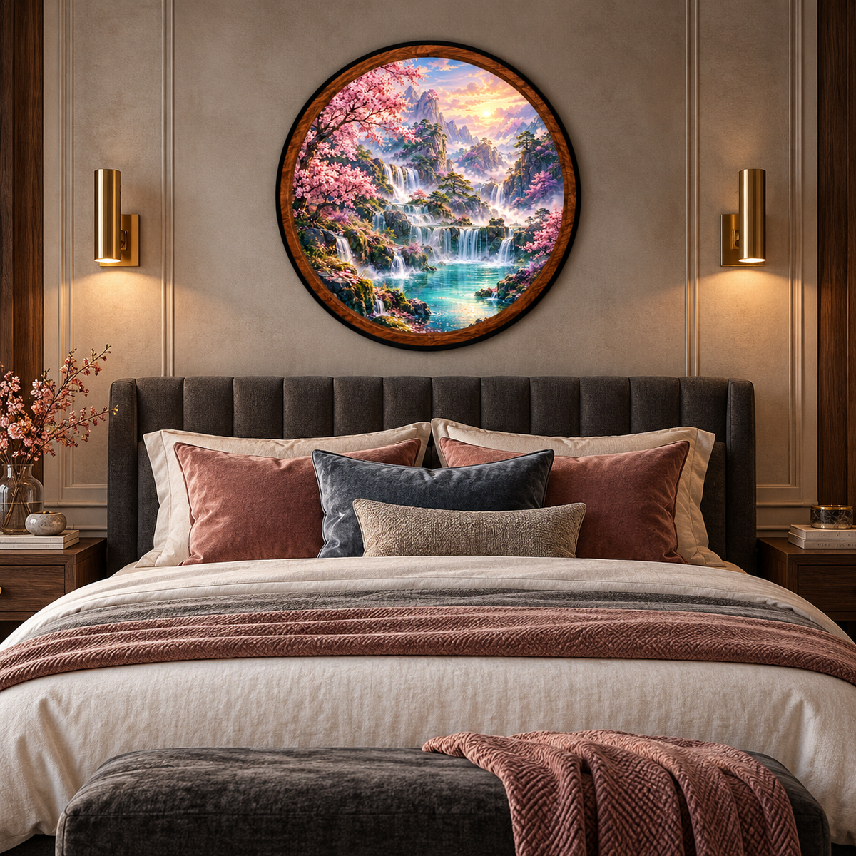 Blossom Paradise – Handcrafted LED Wall Art
