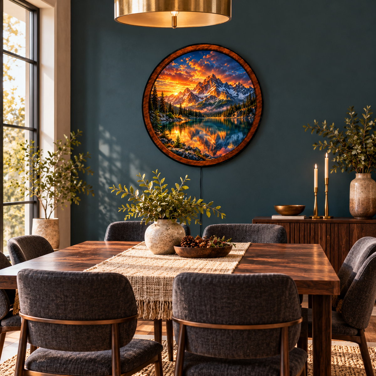 Alpine Majesty – Handcrafted LED Wall Art