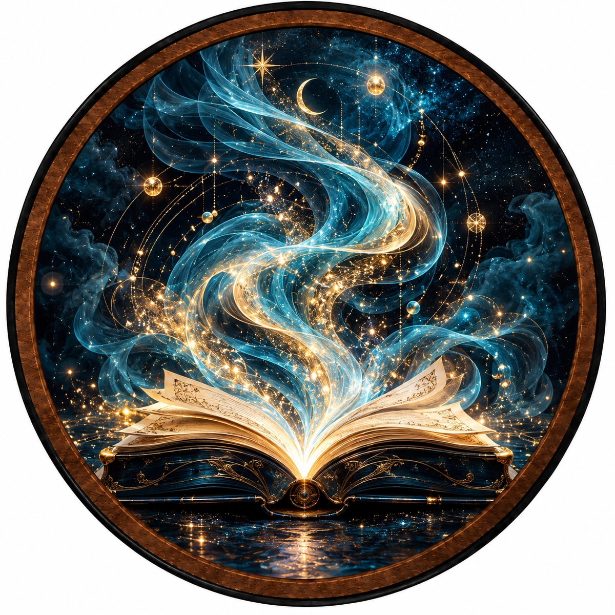 Enchanted Storybook – Handcrafted LED Wall Art | Magical Book & Celestial Decor