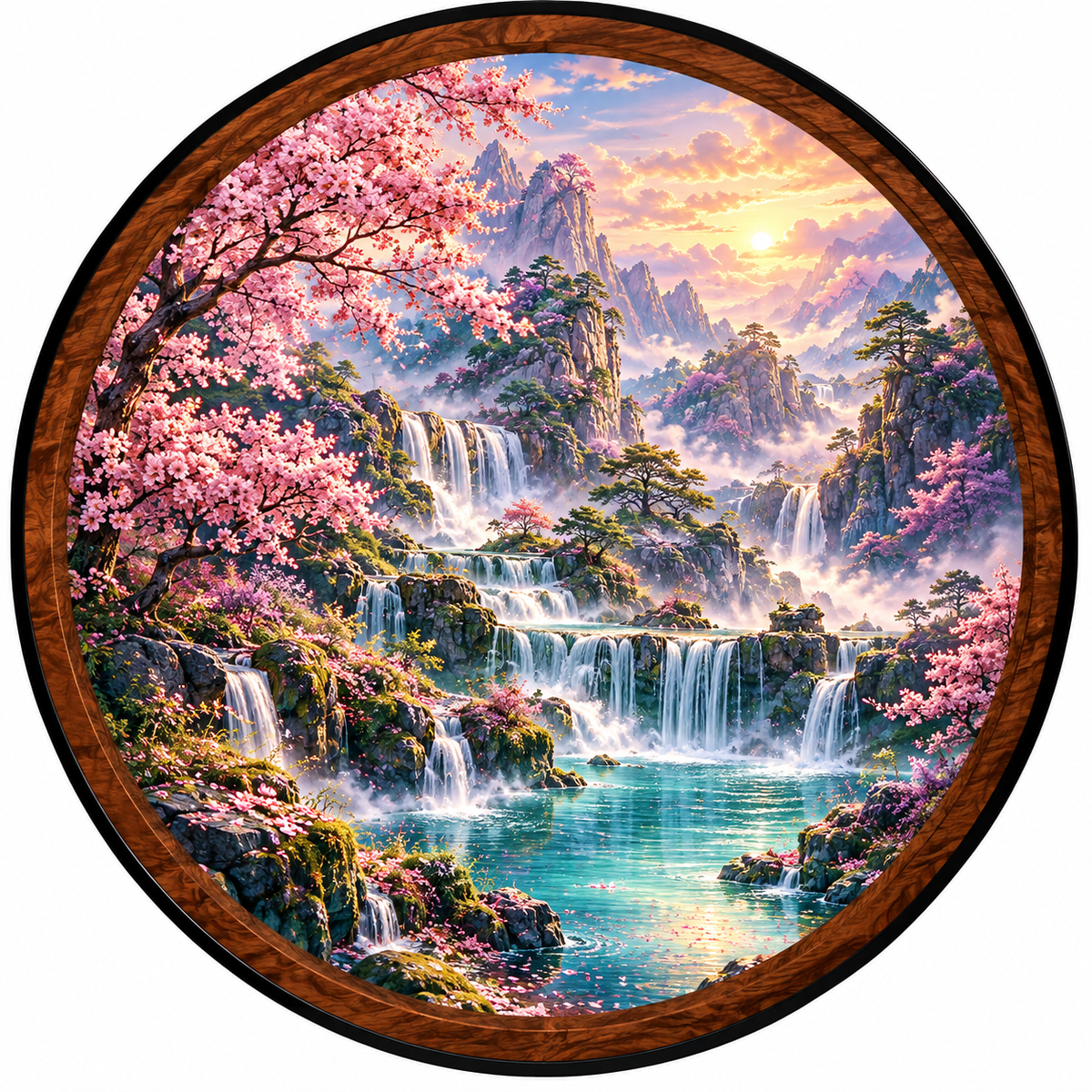 Blossom Paradise – Handcrafted LED Wall Art