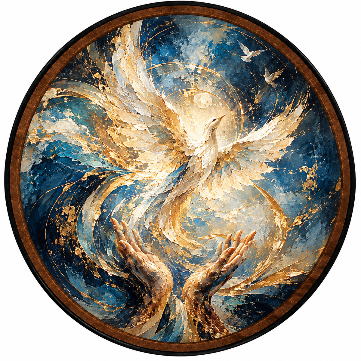 Wings of Hope – Handcrafted LED Wall Art