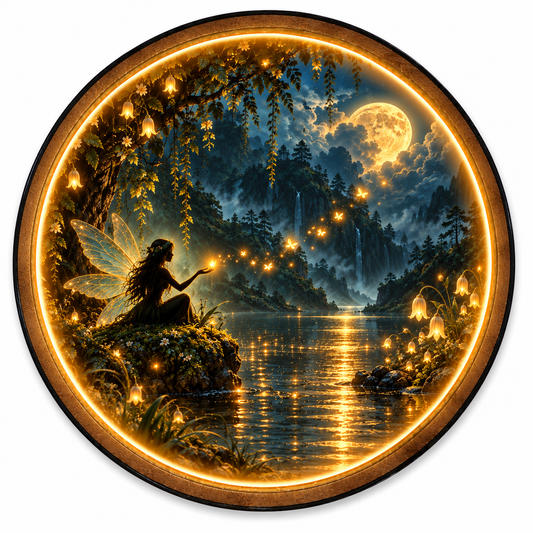 Moonlight Fairy Garden LED Wall Art – Enchanted Fantasy Decor