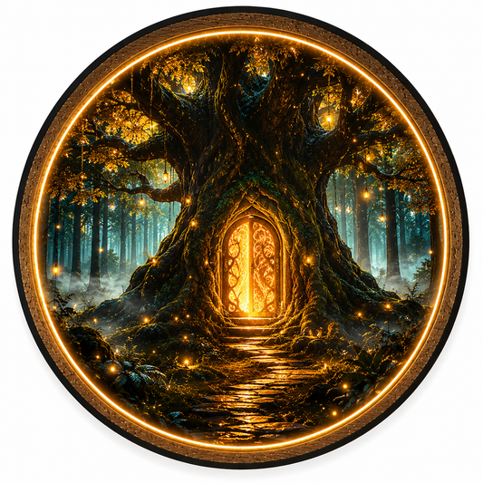 Enchanted Tree Portal LED Wall Art – Magical Forest Light Decor