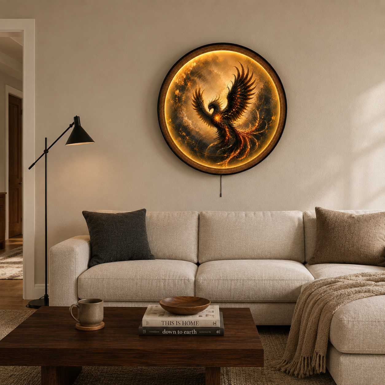 EMBER PHOENIX — Eternal Rise LED Wall Art