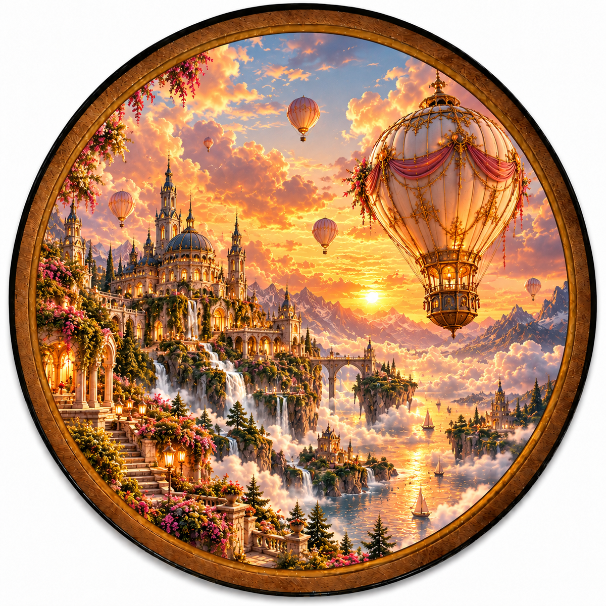 Celestial Dream Voyage – Handcrafted LED Wall Art