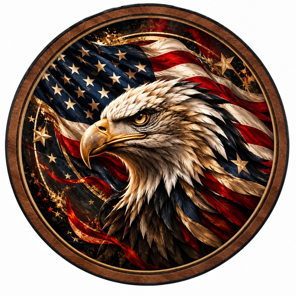 American Eagle – Stars & Stripes LED Wall Art