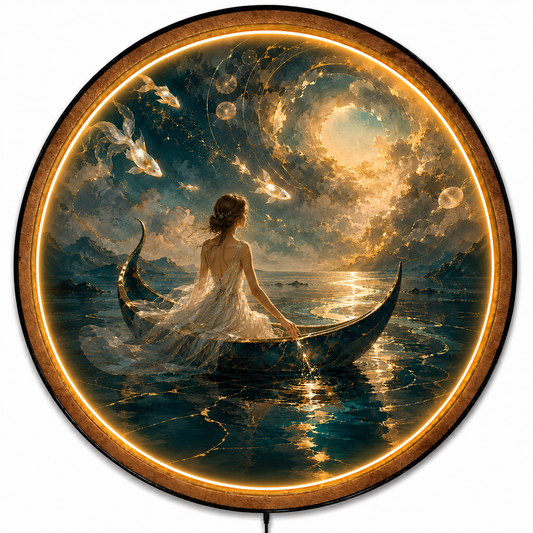 Celestial Voyage LED Wall Art – Dreamy Luxury Wall Decor