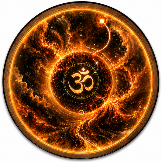 Cosmic Om LED Wall Art – Sacred Energy Meditation Decor