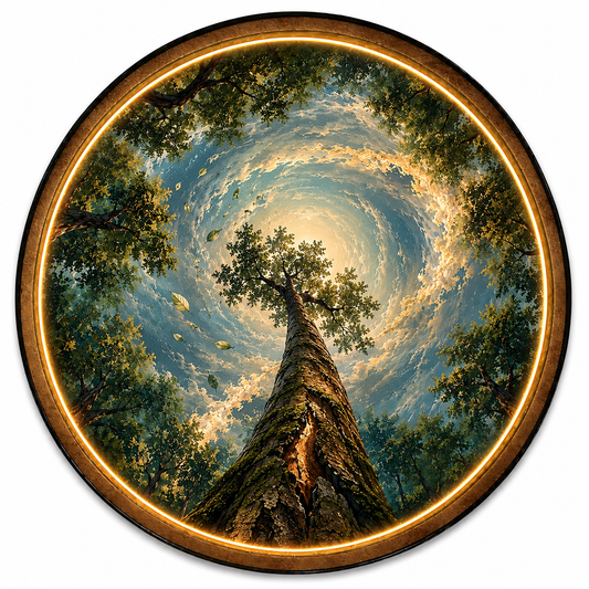 Canopy Ascension LED Wall Art – Forest Nature Decor