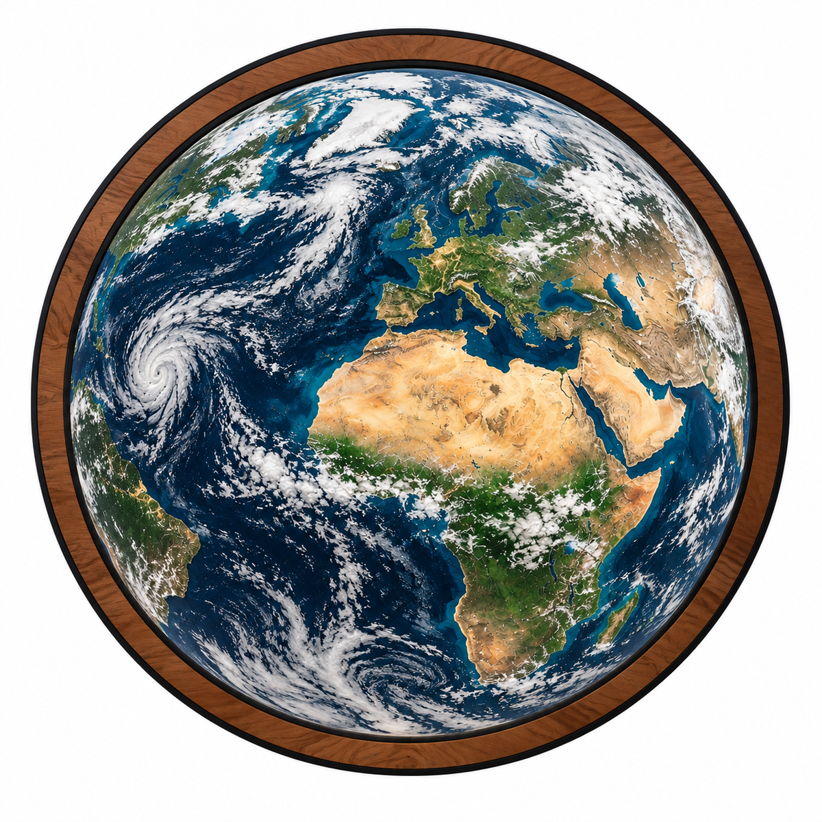 Terra Atlas LED Wall Art – Earth From Space World Decor