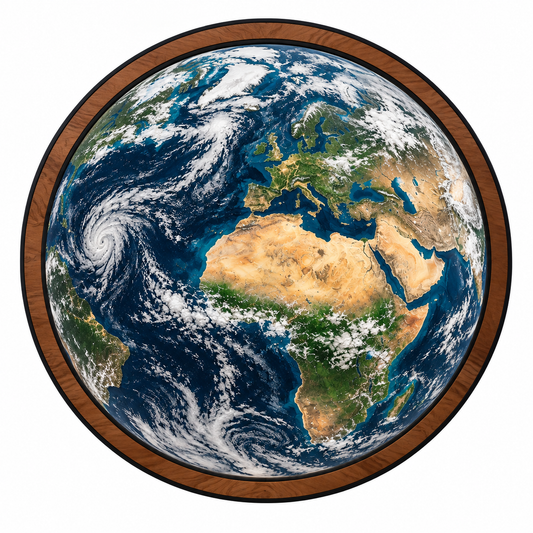 Terra Atlas LED Wall Art – Earth From Space World Decor