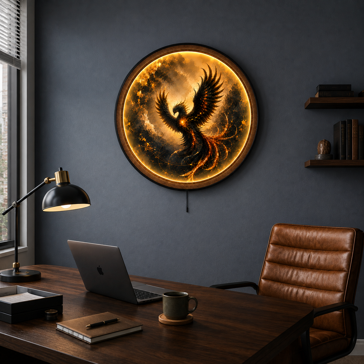 EMBER PHOENIX — Eternal Rise LED Wall Art