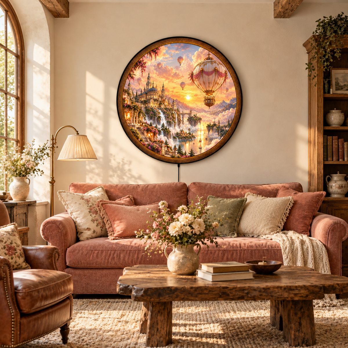 Celestial Dream Voyage – Handcrafted LED Wall Art