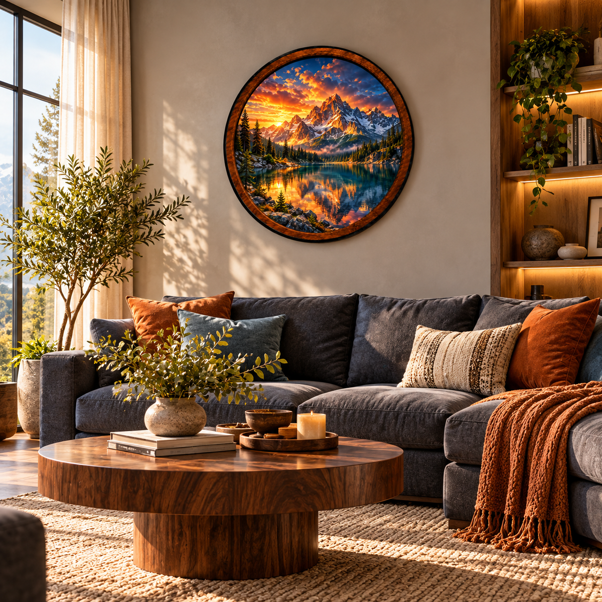 Alpine Majesty – Handcrafted LED Wall Art
