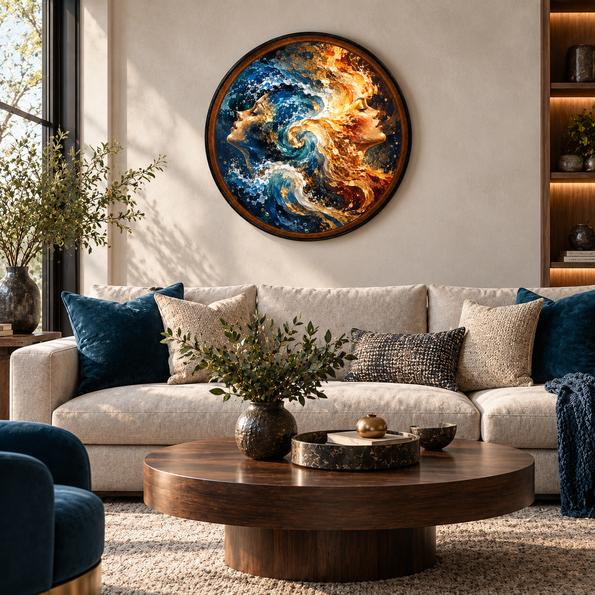 Elements of Harmony – Handcrafted LED Wall Art