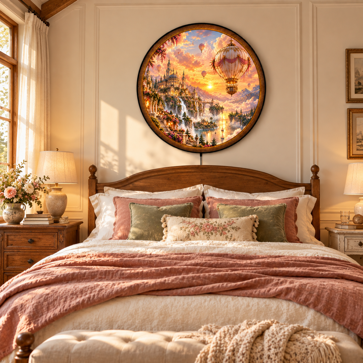 Celestial Dream Voyage – Handcrafted LED Wall Art