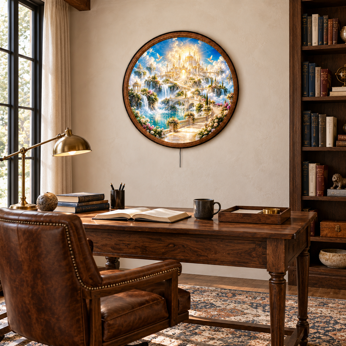 Handcrafted Heavenly Garden Paradise LED Wall Art