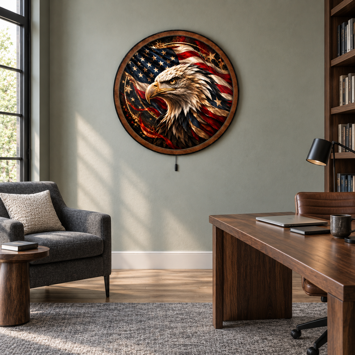 American Eagle – Stars & Stripes LED Wall Art