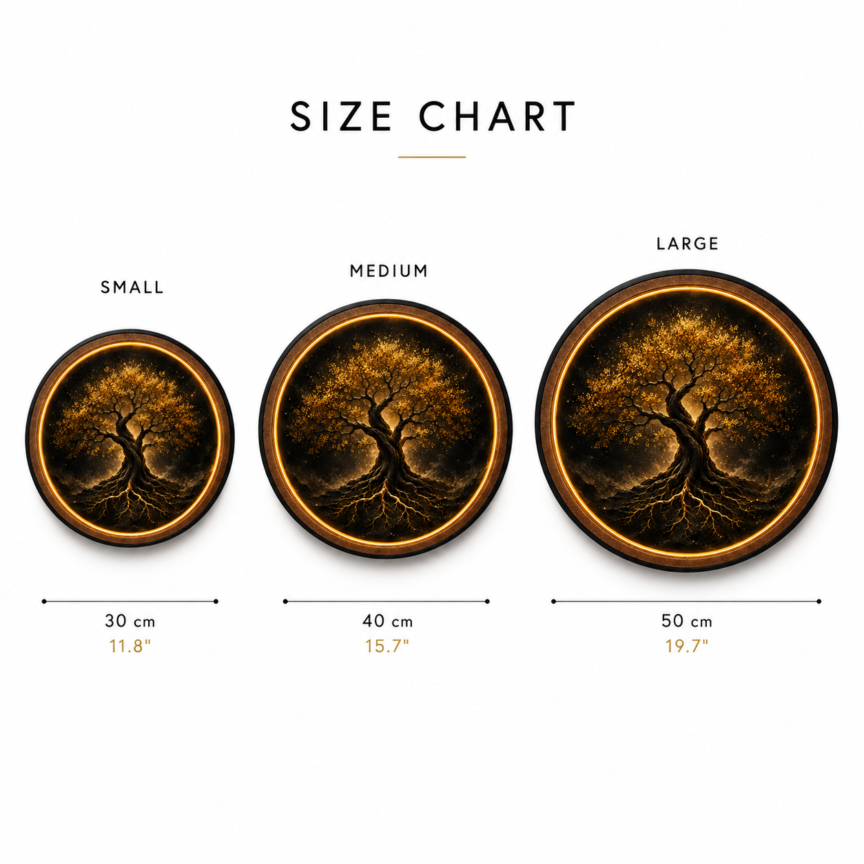 Golden Tree of Life LED Wall Art – Illuminated Sacred Tree Decor