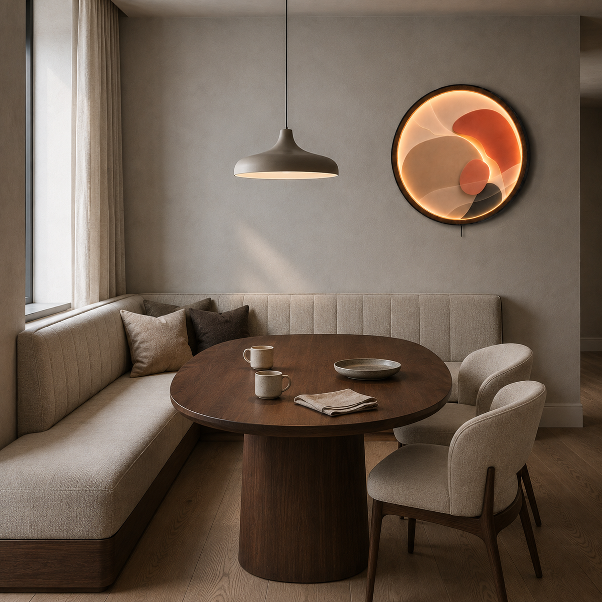 Sienna Flow LED Wall Art – Modern Abstract Illuminated Wall Decor
