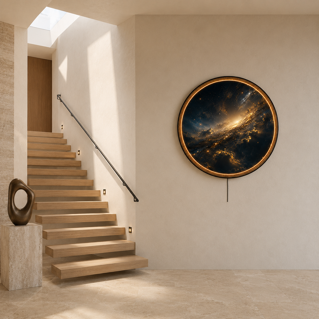 Celestial Horizon LED Wall Art – Galaxy Night Acrylic Wall Decor