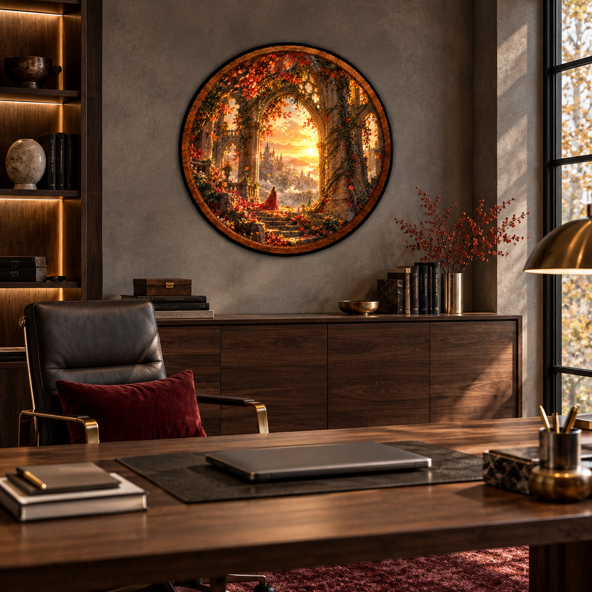 Autumn Enchantment – Handcrafted LED Wall Art