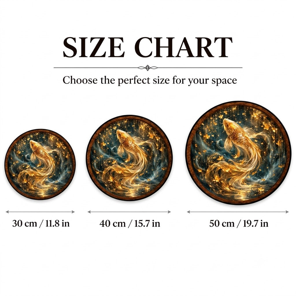 Golden Koi – Handcrafted LED Wall Art