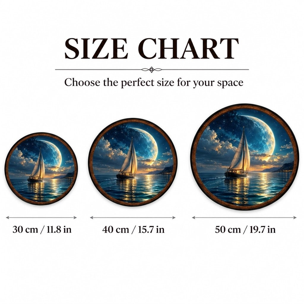 Moonlit Odyssey – Handcrafted LED Wall Art