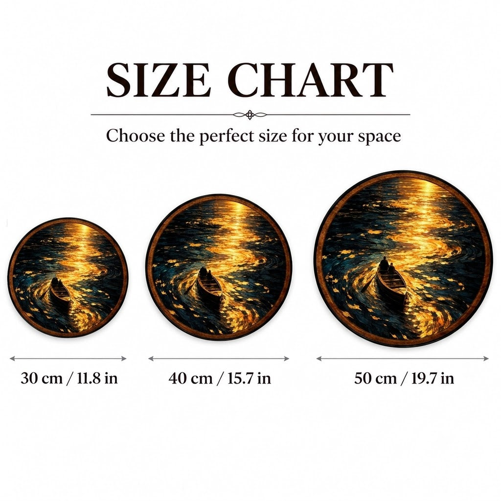 Golden Journey – Handcrafted LED Wall Art