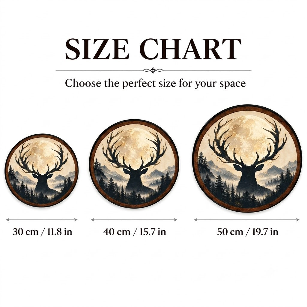 Moonlit Stag – Handcrafted LED Wall Art – Handcrafted LED Wall Art