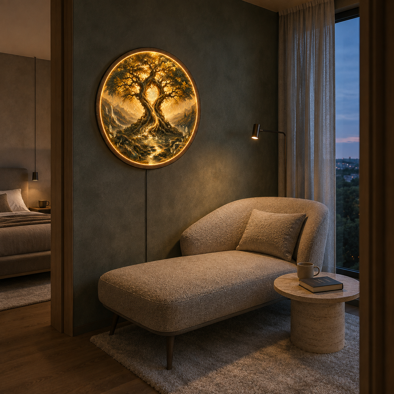 Everlight Tree LED Wall Art – Illuminated Nature Wall Decor
