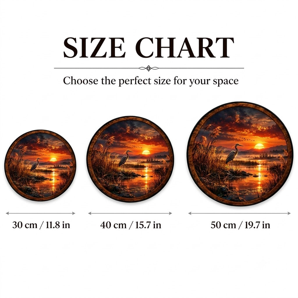 Handcrafted LED Wall Art | Sunset Lake Decor