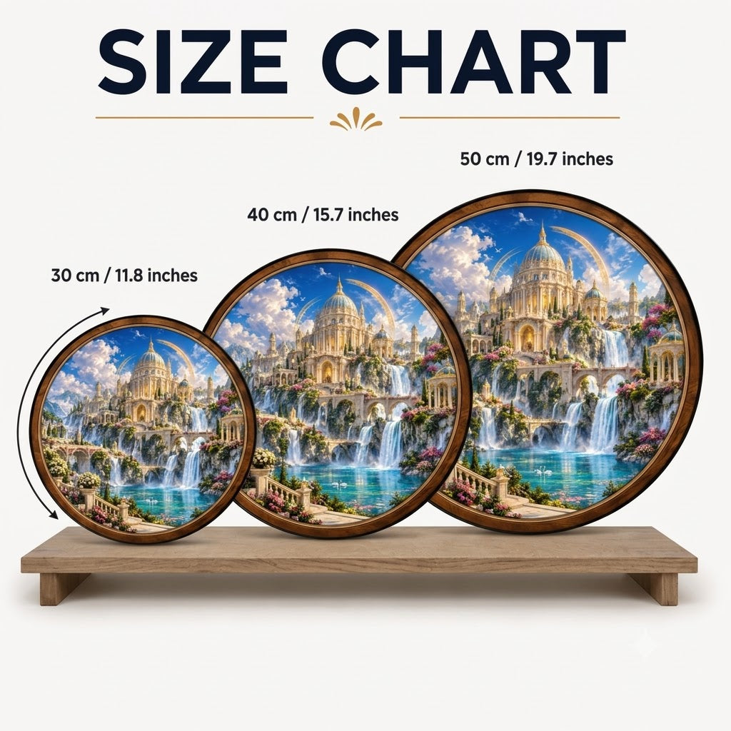 Handcrafted Celestial Paradise Palace LED Wall Art
