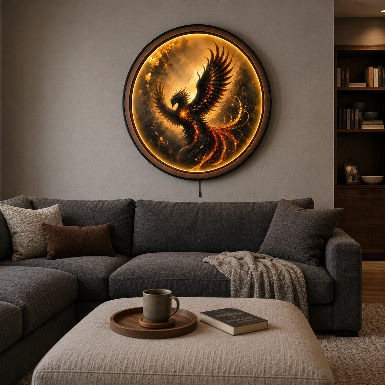 EMBER PHOENIX — Eternal Rise LED Wall Art