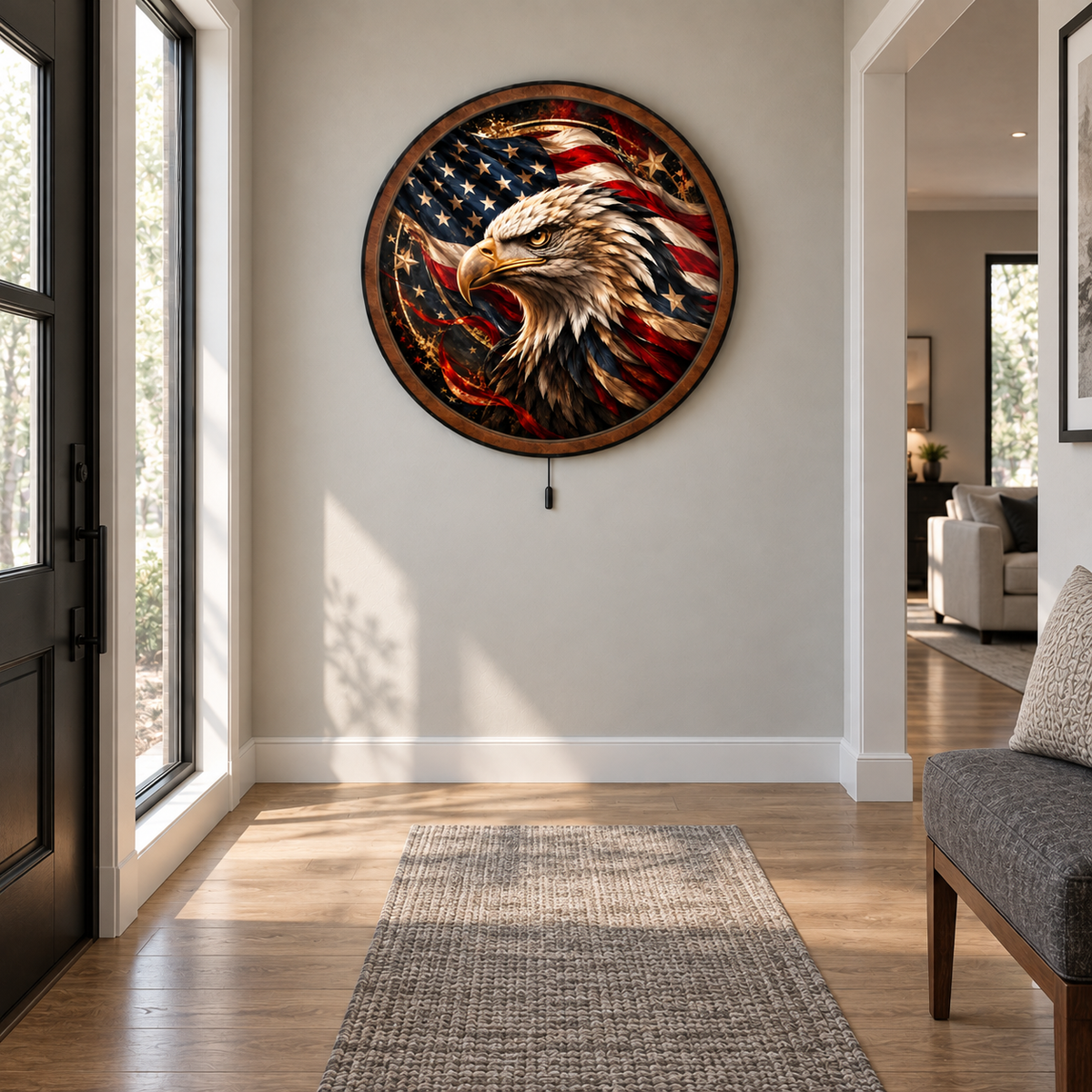 American Eagle – Stars & Stripes LED Wall Art