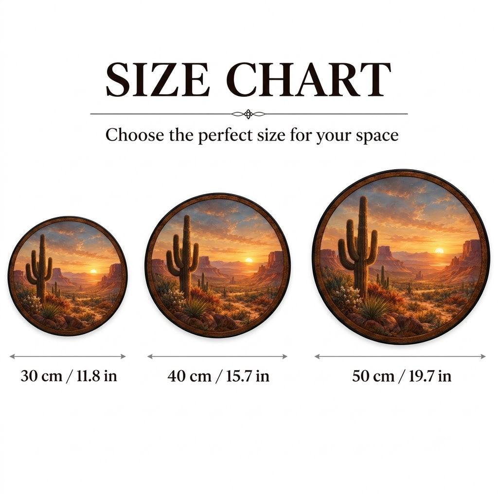 Desert Golden Hour – Handcrafted LED Wall Art