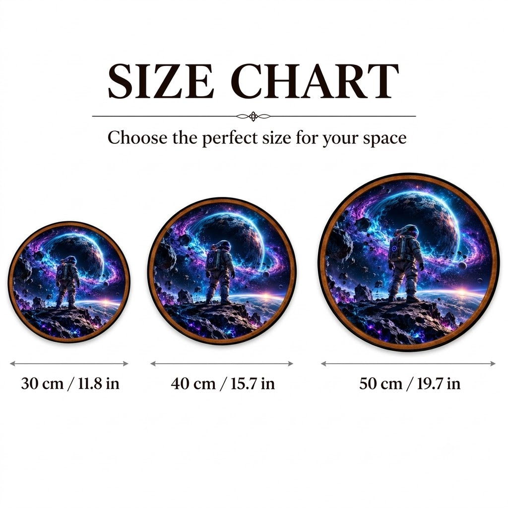 Beyond the Cosmos – Handcrafted LED Wall Art | Astronaut & Galaxy Space Decor