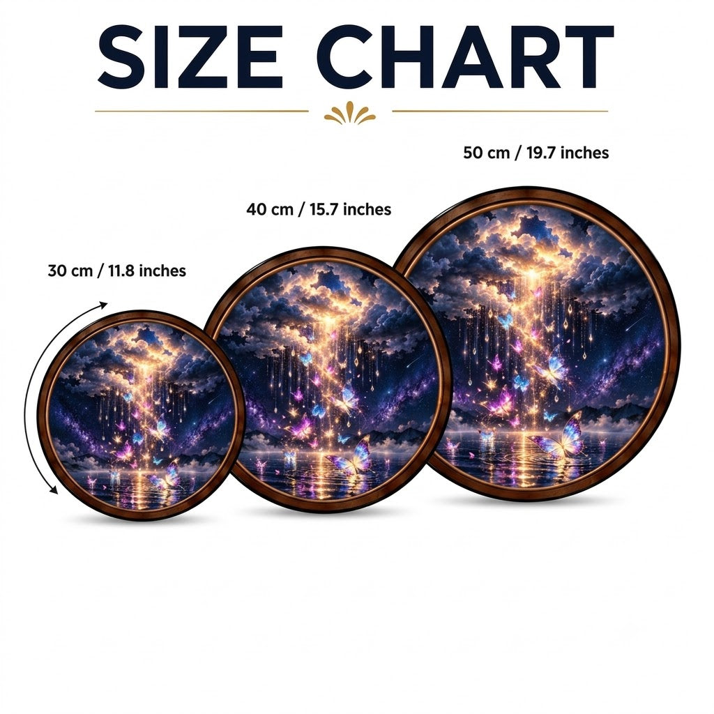 Handcrafted Celestial Butterfly Waterfall LED Wall Art