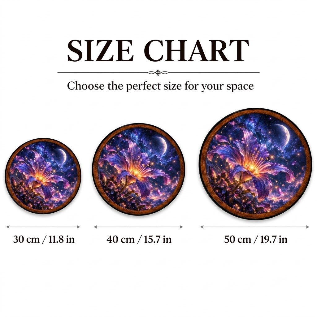 Celestial Lily – Handcrafted LED Wall Art