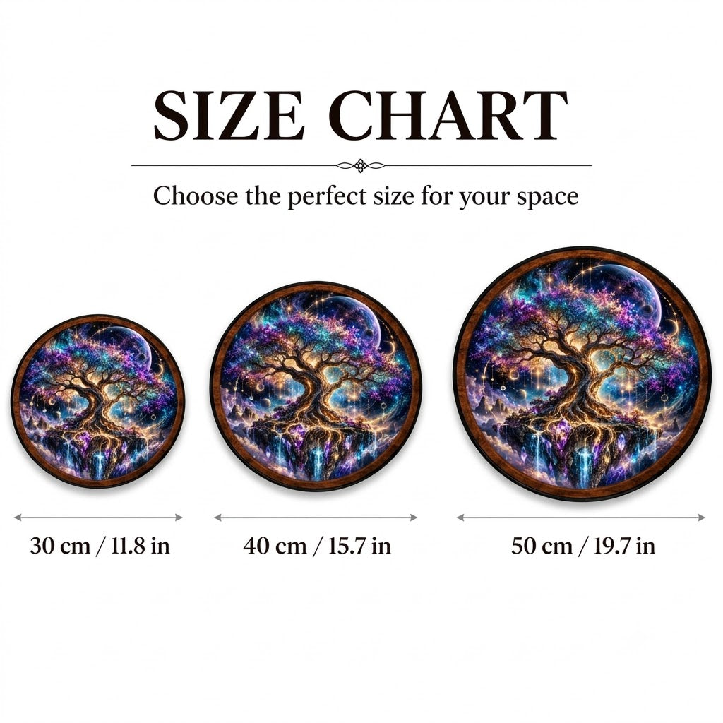 Fantasy Galaxy Tree Decor – Handcrafted LED Wall Art