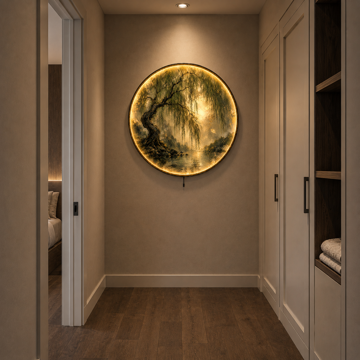 Whispering Willow LED Wall Art – Tranquil Nature Decor