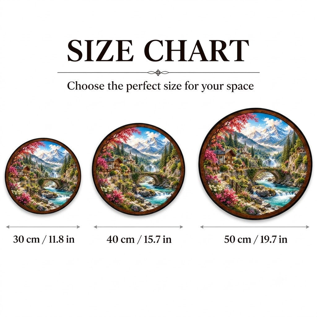 Alpine Spring Paradise – Handcrafted LED Wall Art