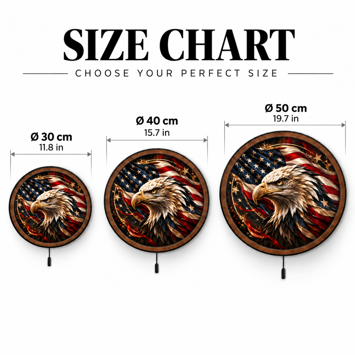 American Eagle – Stars & Stripes LED Wall Art