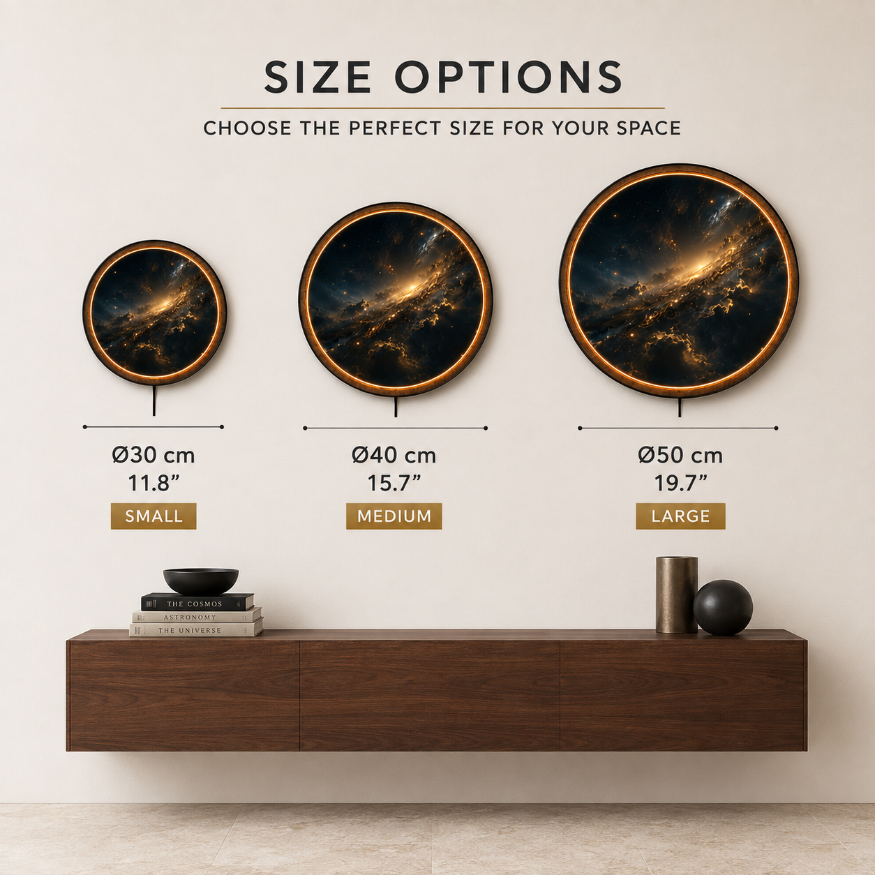 Celestial Horizon LED Wall Art – Galaxy Night Acrylic Wall Decor