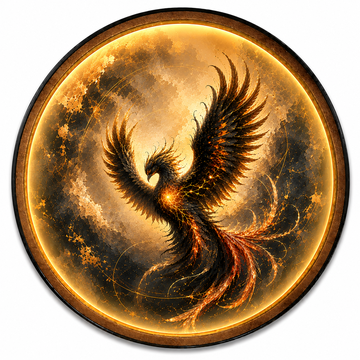 EMBER PHOENIX — Eternal Rise LED Wall Art