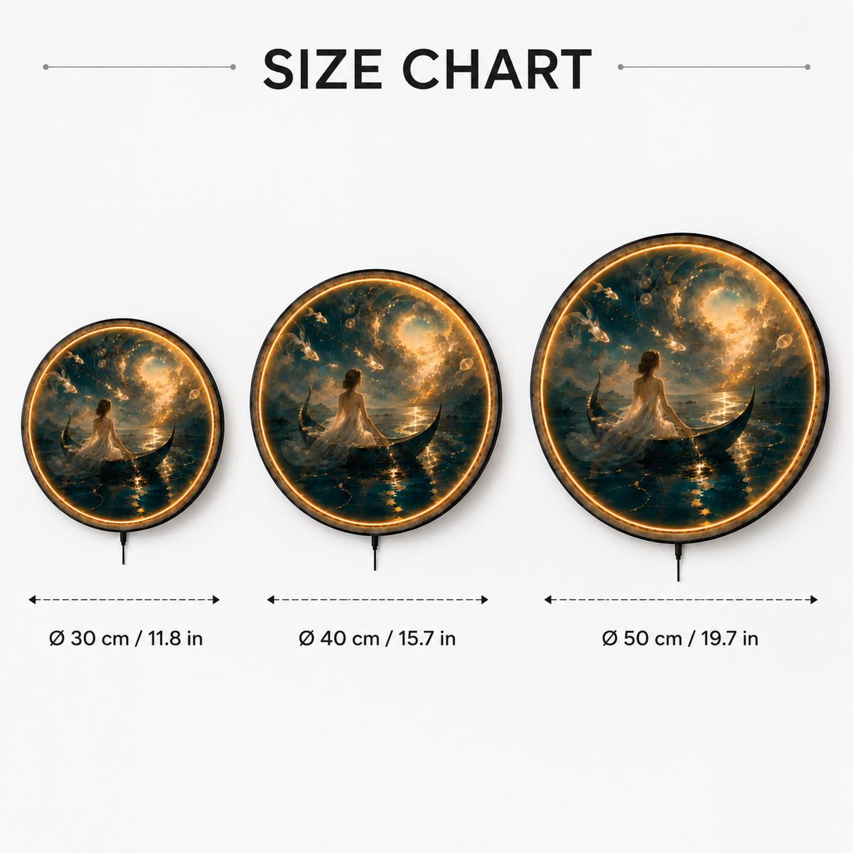 Celestial Voyage LED Wall Art – Dreamy Luxury Wall Decor