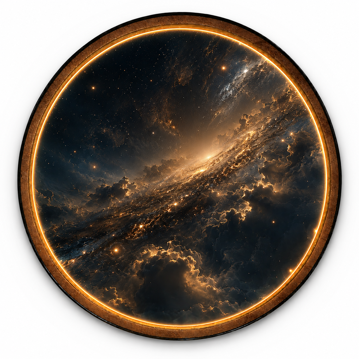 Celestial Horizon LED Wall Art – Galaxy Night Acrylic Wall Decor