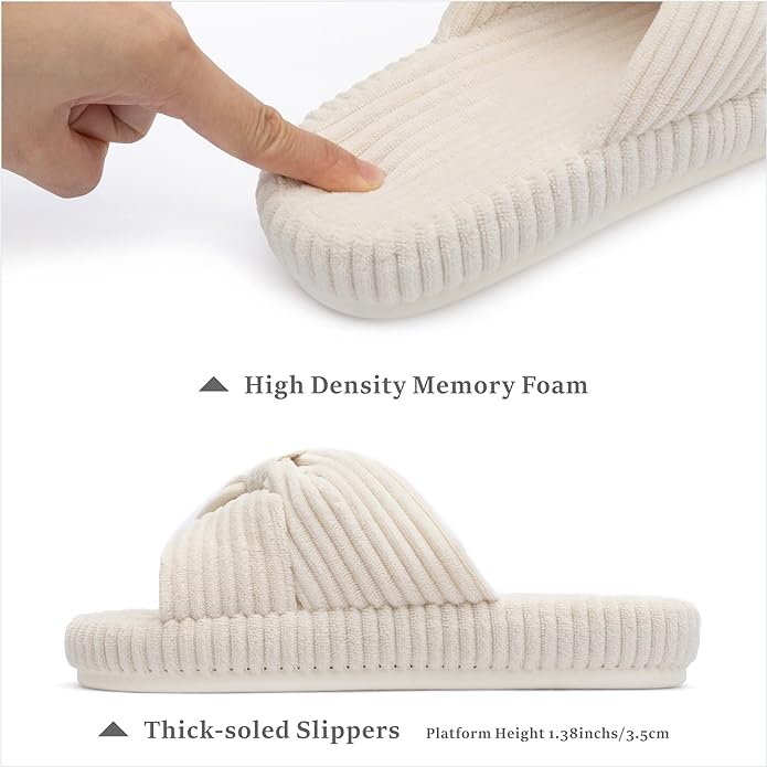 Slippers for Women Memory Foam House